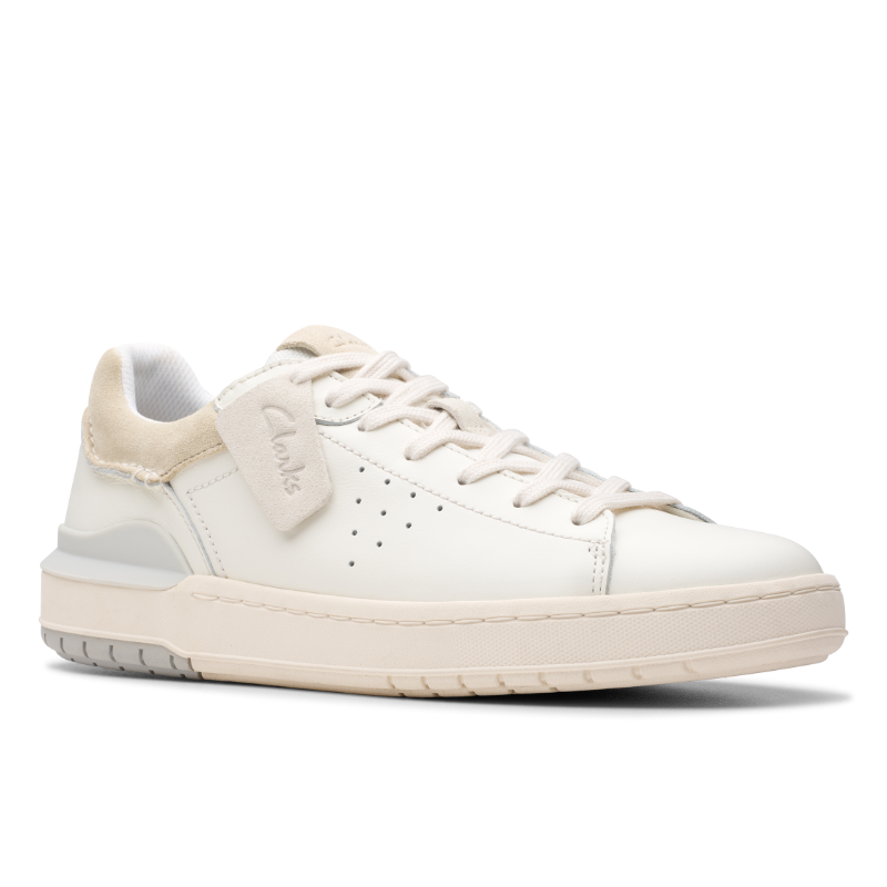 Men's Clarks Courtlite 2 Run - White Leather
