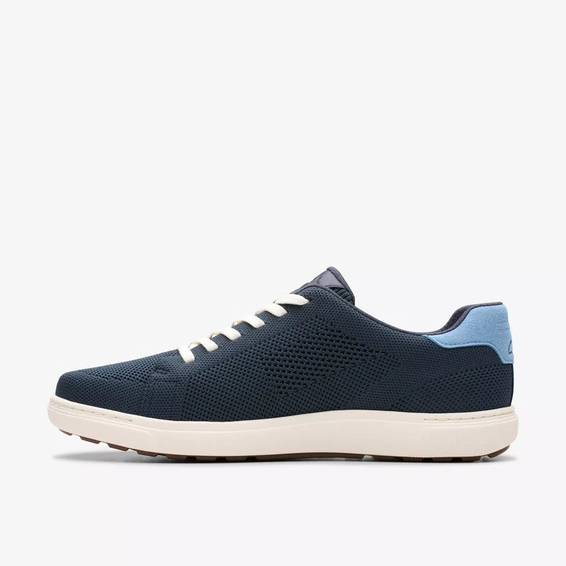 Men's Clarks Mapstone Lace - Navy Knit
