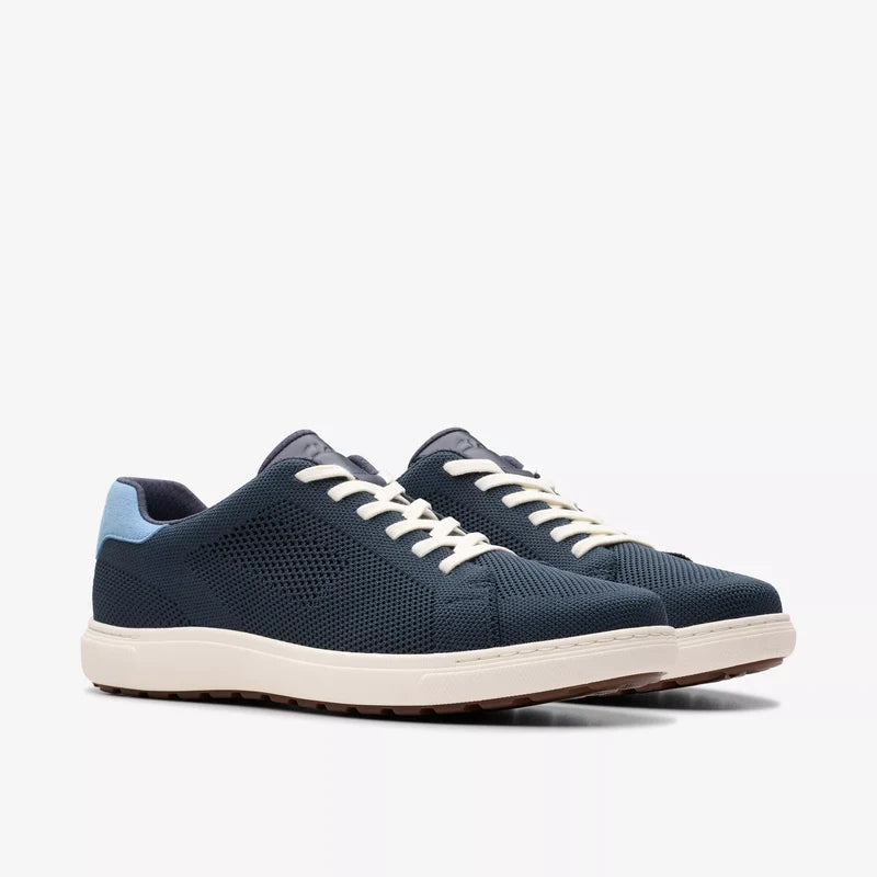 Men's Clarks Mapstone Lace - Navy Knit