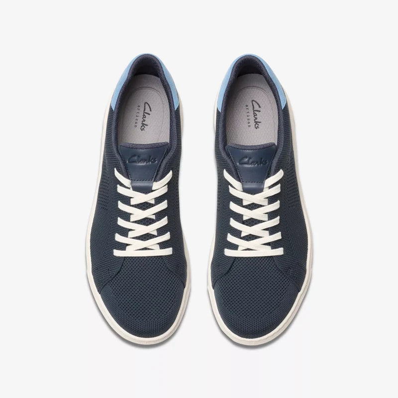 Men's Clarks Mapstone Lace - Navy Knit