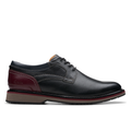 Men's Clarks Monahan Plain - Black Leather
