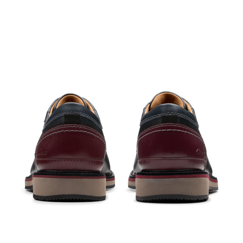 Men's Clarks Monahan Plain - Black Leather