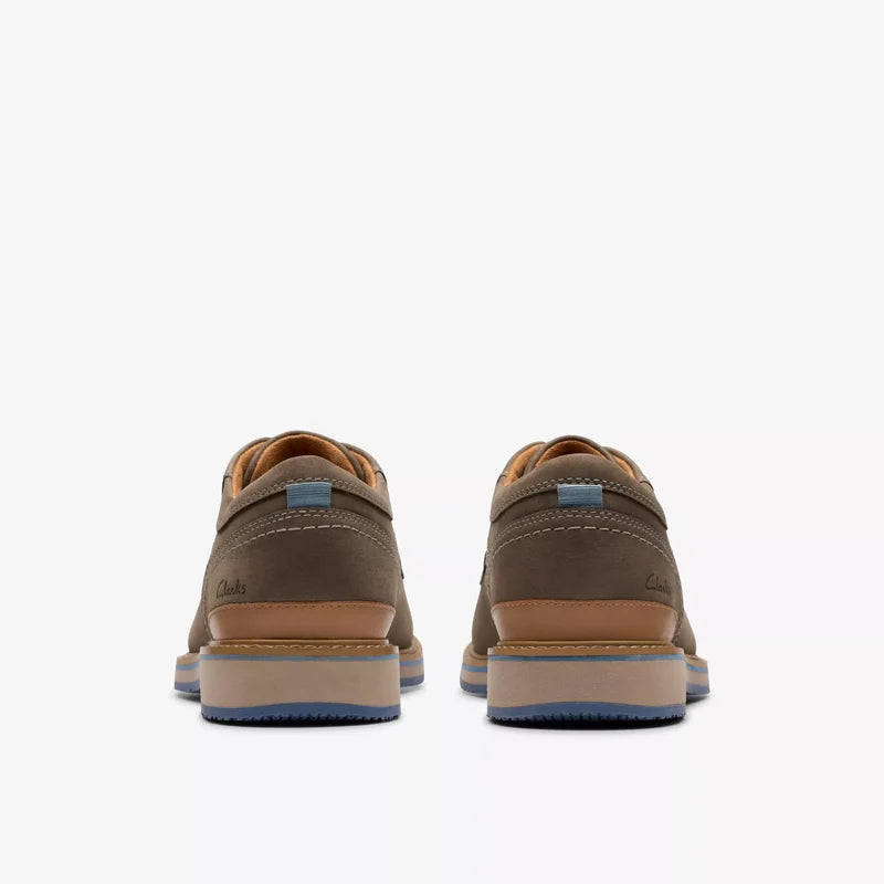Men's Clarks Monahan Plain - Grey Nubuck