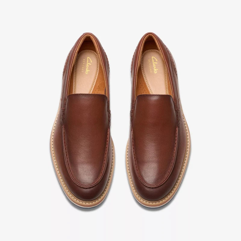 Men's Clarks Monahan Step - Tan Leather