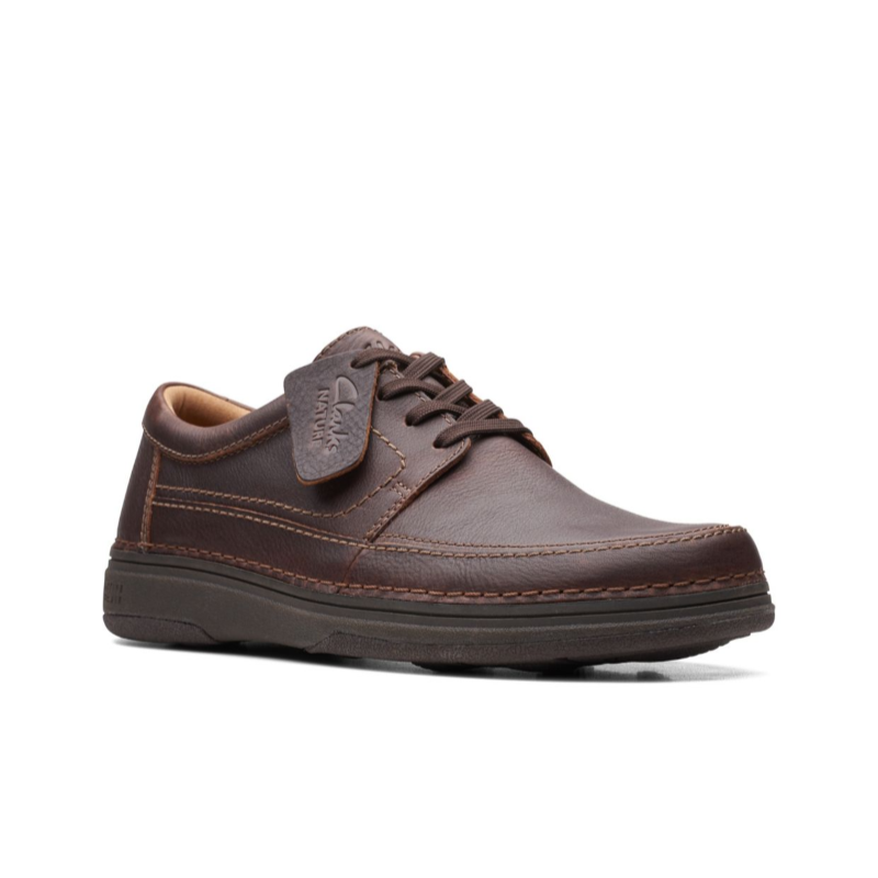 Men's Clarks Nature 5 Lo - Dark Brown Leather