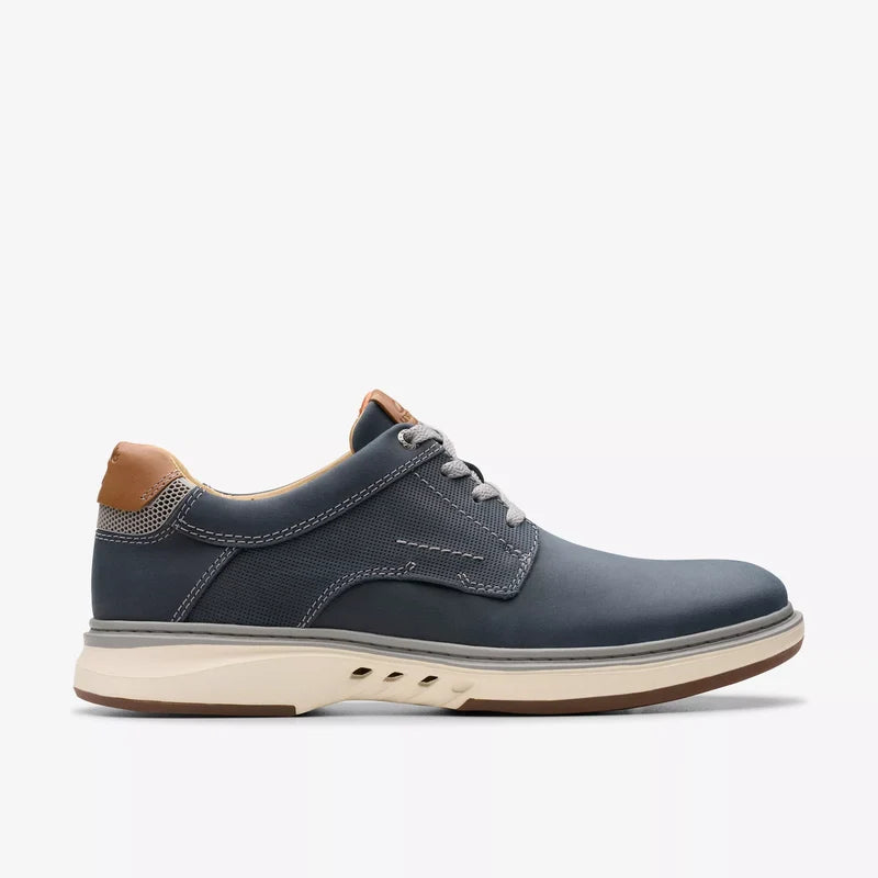 Men's Clarks Un Briley Pace - Navy Leather