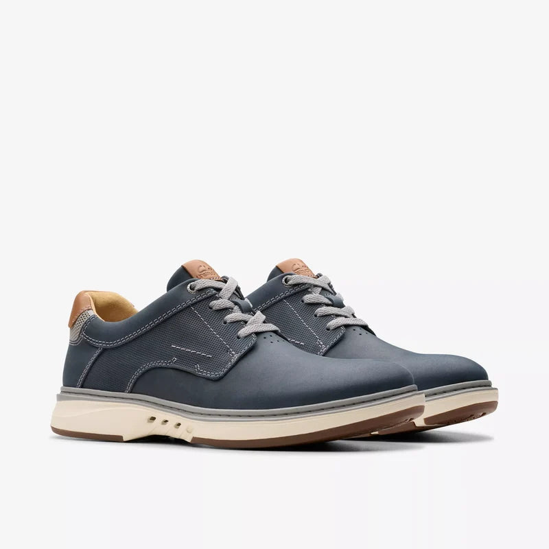 Men's Clarks Un Briley Pace - Navy Leather