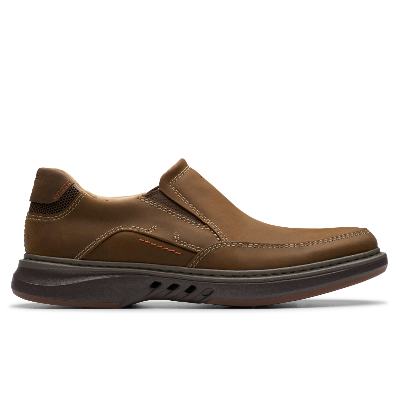 Men's Clarks Un Briley Step - Beeswax Leather