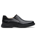 Men's Clarks Un Briley Step - Black Leather