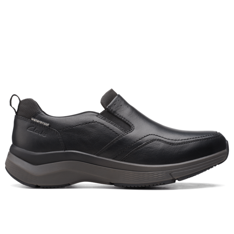 Men’s Clarks Wave 2.0 Edge Moc Waterproof – Black