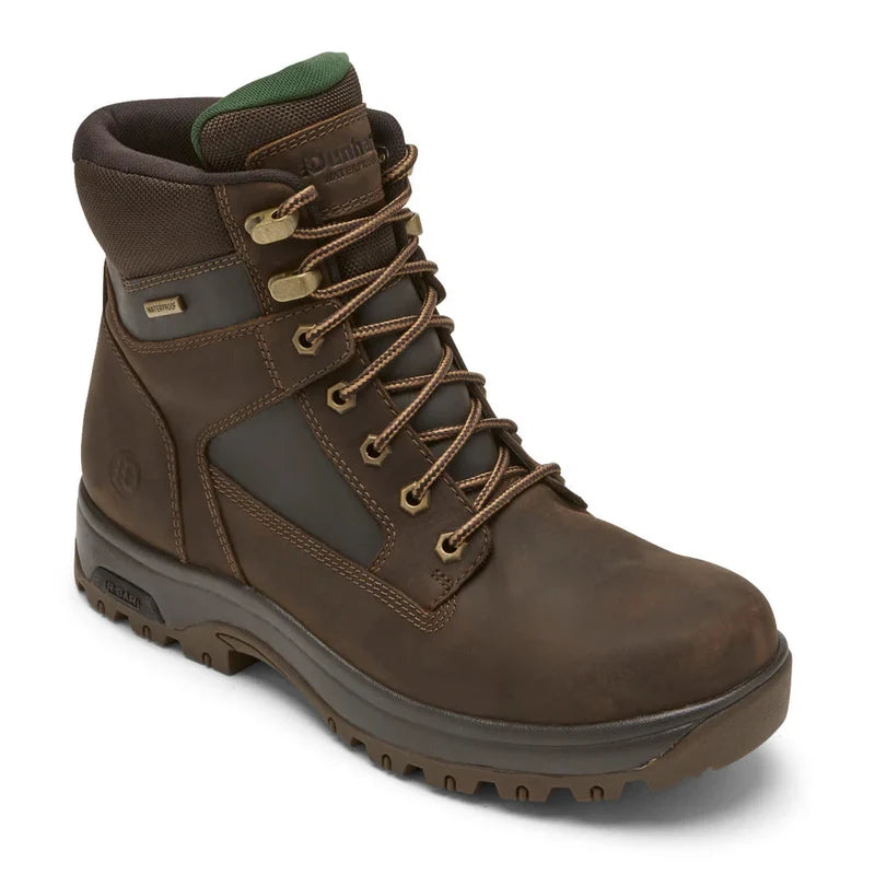 Men's Dunham 8000Works Waterproof - Brown Leather