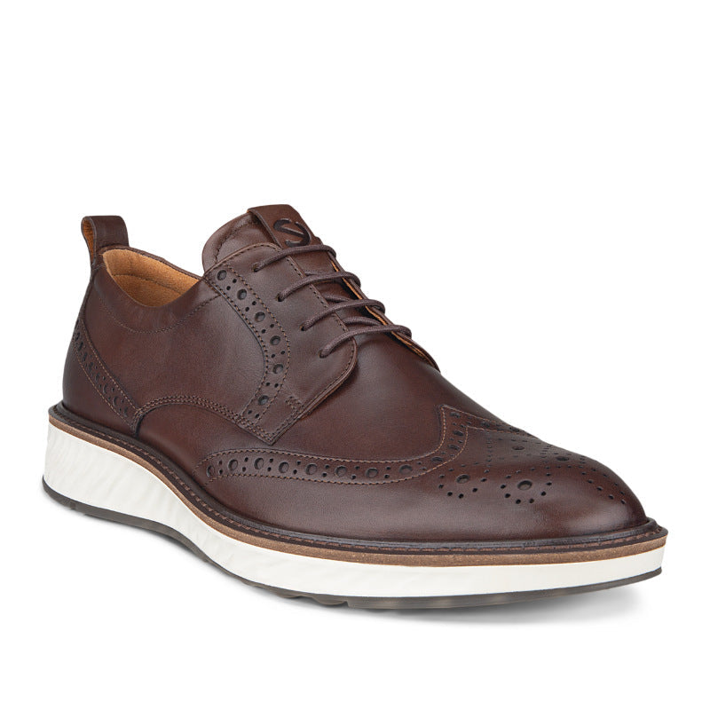 Men's ECCO St.1 Hybrid Wingtip - Cocoa Brown