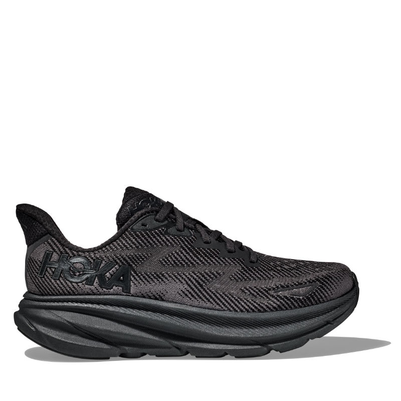 Men’s HOKA Clifton 9 – Black/Black (BBLC)