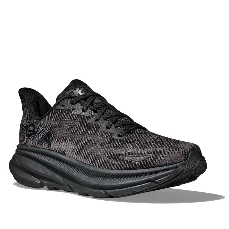 Men’s HOKA Clifton 9 – Black/Black (BBLC)
