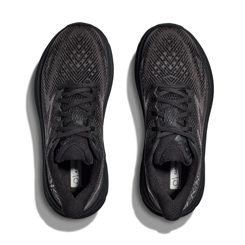 Men’s HOKA Clifton 9 – Black/Black (BBLC)