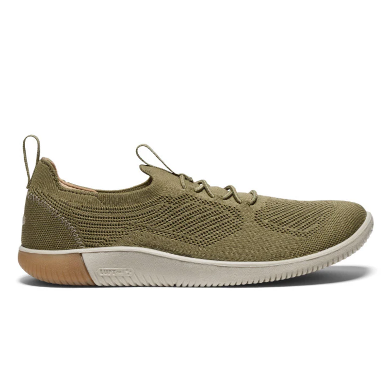 Men's KEEN KNX Knit Sneaker - Martini Olive/Plaza Taupe