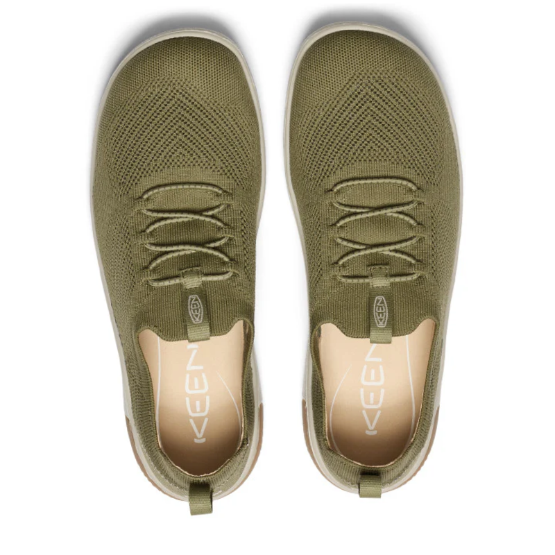 Men's KEEN KNX Knit Sneaker - Martini Olive/Plaza Taupe