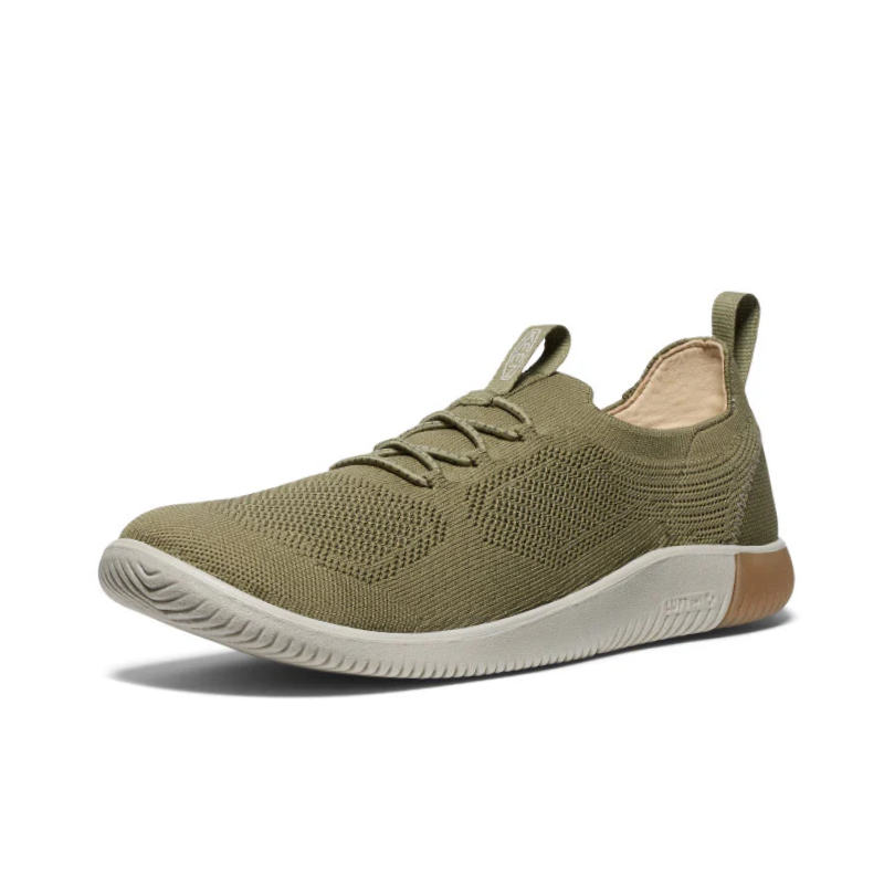 Men's KEEN KNX Knit Sneaker - Martini Olive/Plaza Taupe