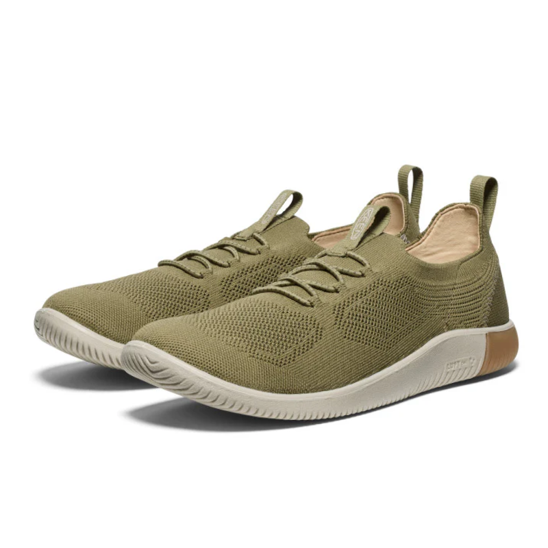 Men's KEEN KNX Knit Sneaker - Martini Olive/Plaza Taupe