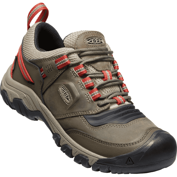Men’s KEEN Ridge Flex Waterproof – Timberwolf/Ketchup