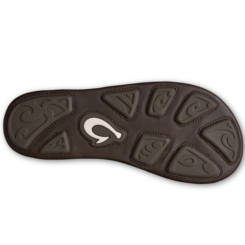 Men's OluKai Aho - Dark Wood/Dark Wood