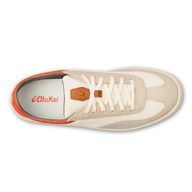 Men’s OluKai Punini Court Sneakers – Off White/Molten