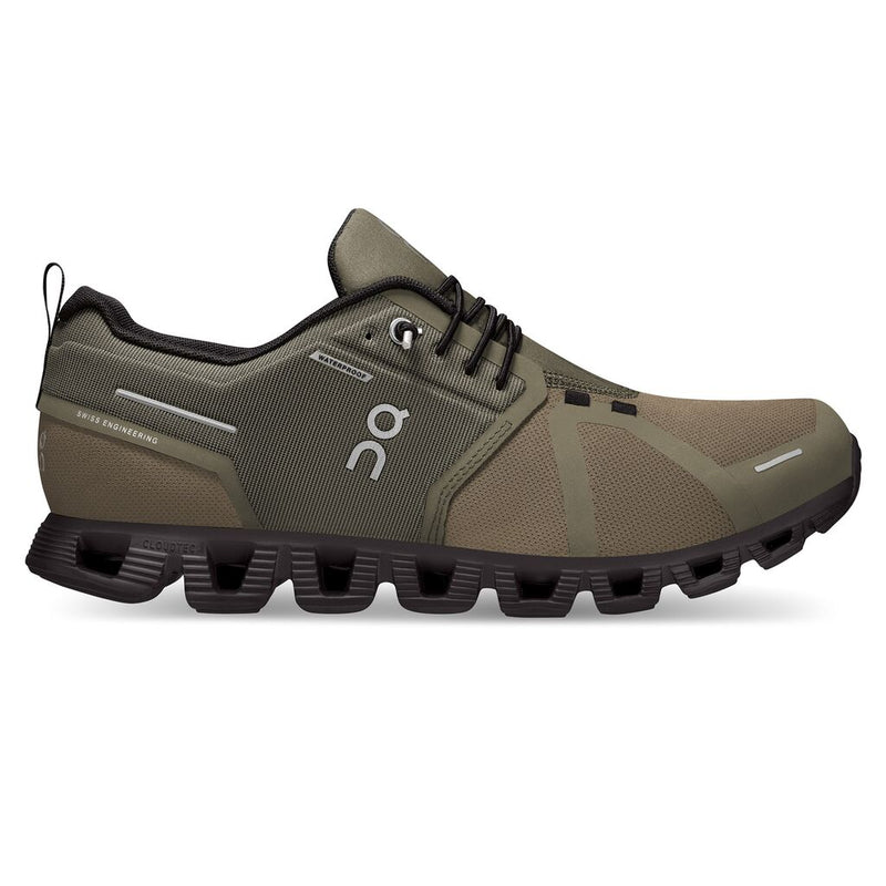 Men’s On Cloud 5 Waterproof – Olive/Black