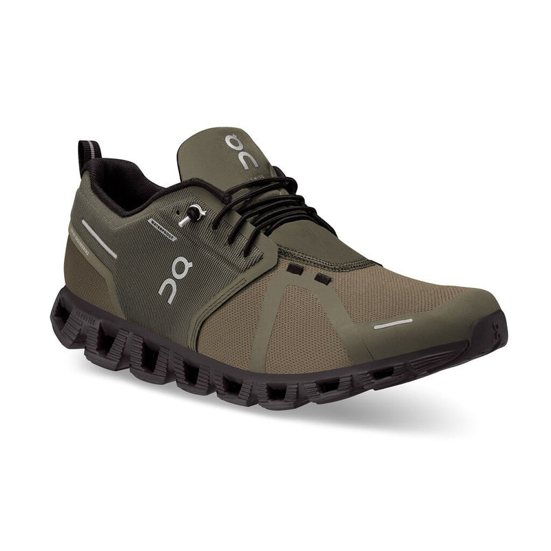 Men’s On Cloud 5 Waterproof – Olive/Black