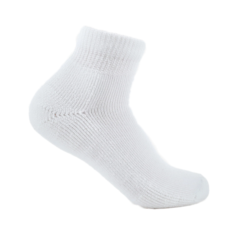 Men's Thorlo Diabetic Moderate Cushion Ankle Socks - White