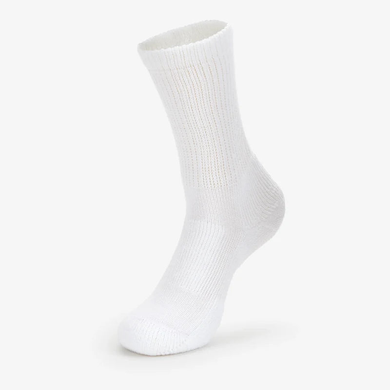 Men's Thorlo Diabetic Moderate Cushion Crew Socks - White