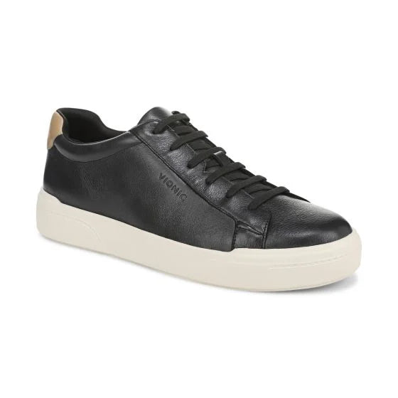 Men's Vionic Colbie Sneaker - Black Leather