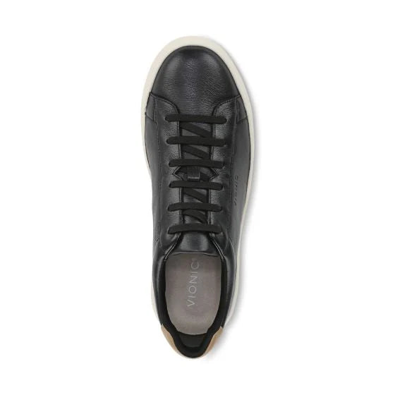 Men's Vionic Colbie Sneaker - Black Leather