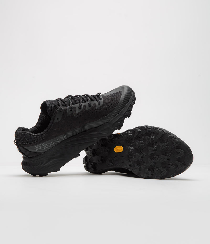 Merrell Agility Peak 5 Shoes in Black and Black