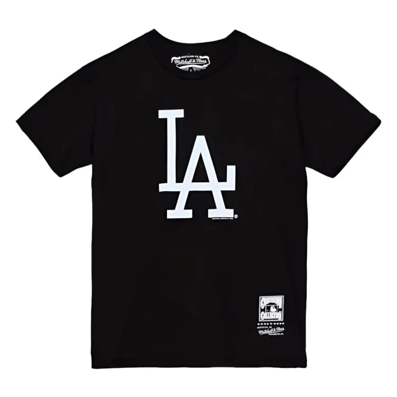 Mitchell & Ness S / Black MLB BASIC LOGO 2 TEE DODGERS