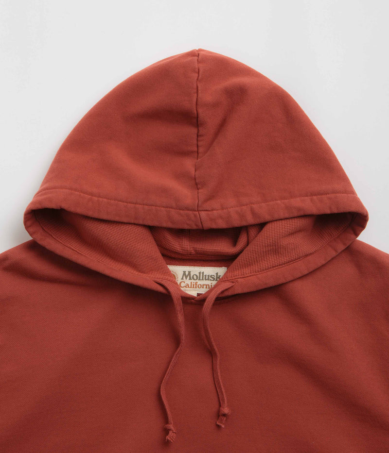 Mollusk Max Hoodie in Faded Red