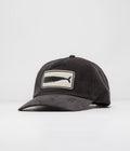 Mollusk Whale Patch Corduroy Cap in Charcoal