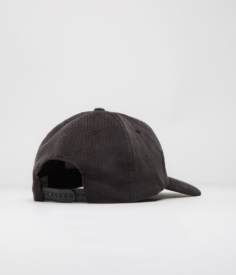 Mollusk Whale Patch Corduroy Cap in Charcoal