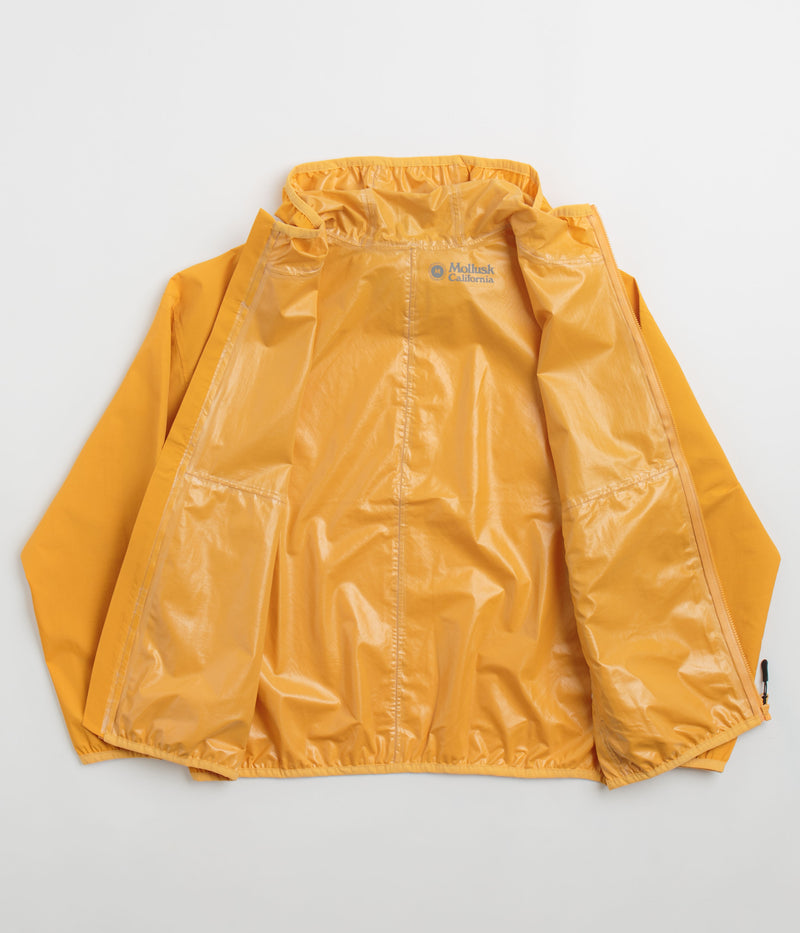 Mollusk Womens Cloud Forest Rain Jacket in Yellow