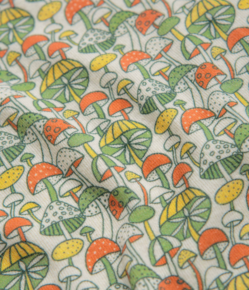 Mollusk Womens Ringer Vest in Green Mushroom