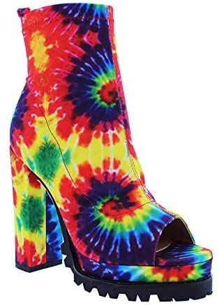 Monclair-21 - Liliana Lug Sole Platform Chunky Heel Ankle Booties - ShoeFad
