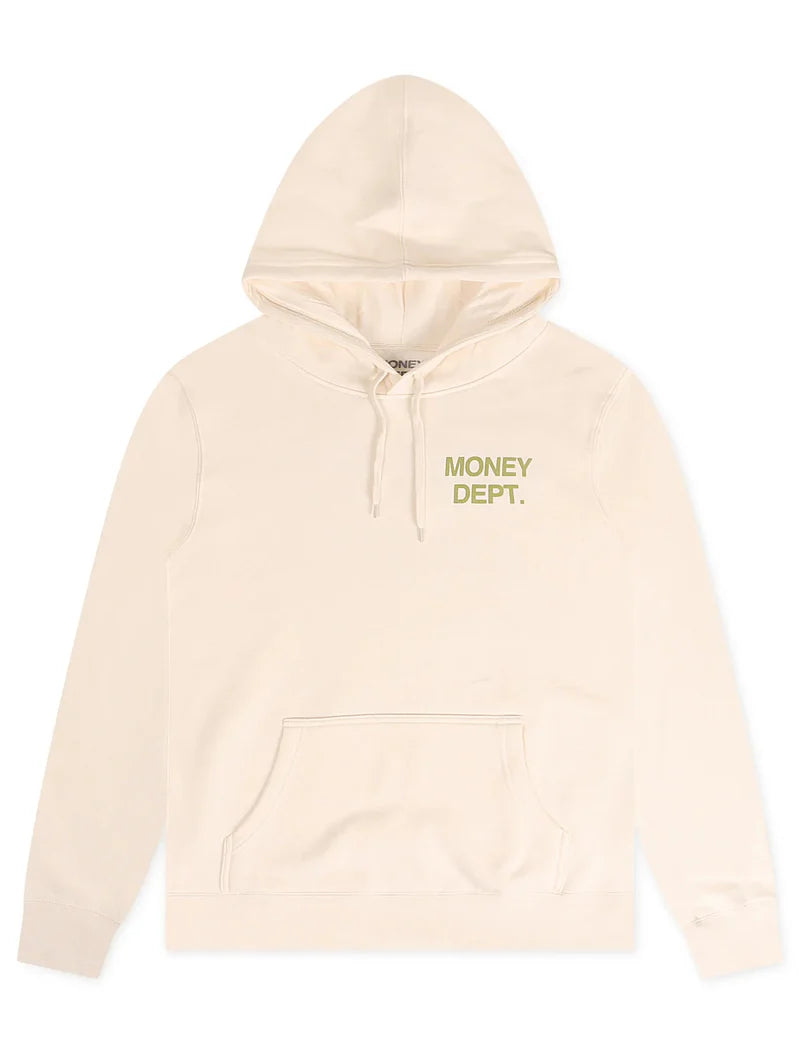 Money Dept. Hoodie - Cream/Green