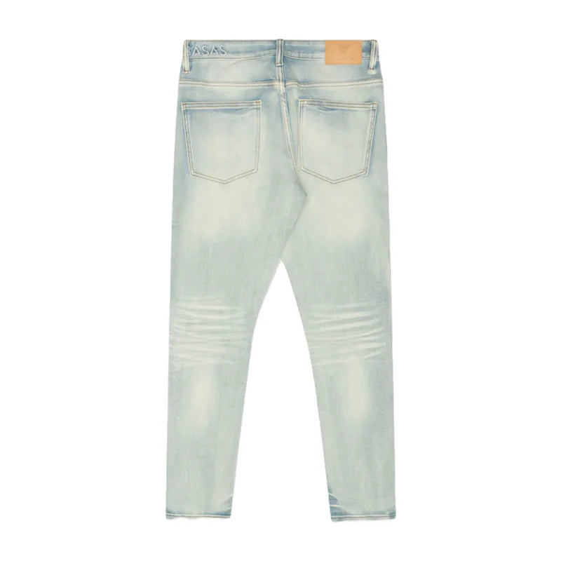 "MR.SLIM" LIGHT WASH 4 WAY STRETCH SLIM FIT JEAN