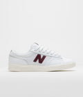 New Balance Numeric 430 Shoes in Sea Salt and Burgundy
