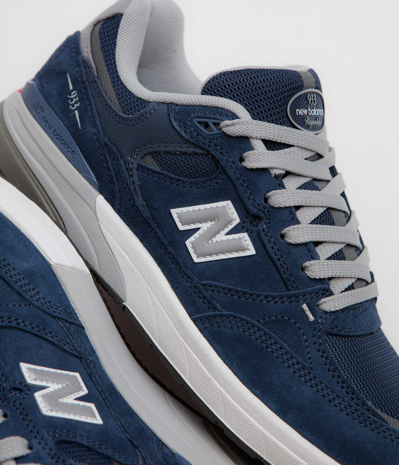 New Balance Numeric 933 Andrew Reynolds Shoes in Navy and White