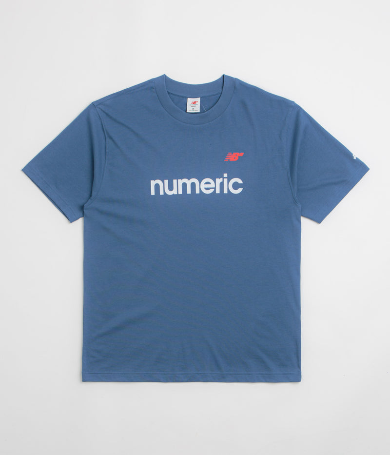 New Balance Numeric Linear Logo T-Shirt in Magic Blue