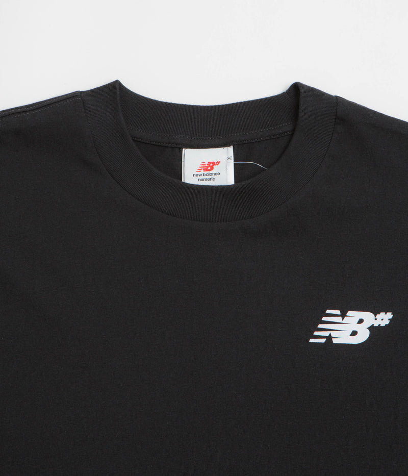 New Balance Numeric Small NB Logo T-Shirt in Black