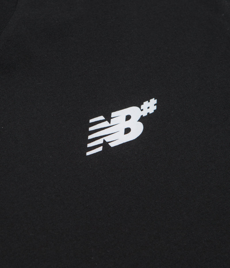 New Balance Numeric Small NB Logo T-Shirt in Black