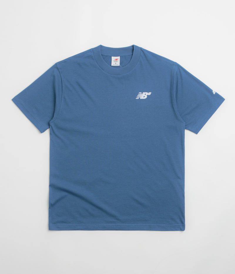 New Balance Numeric Small NB Logo T-Shirt in Magic Blue