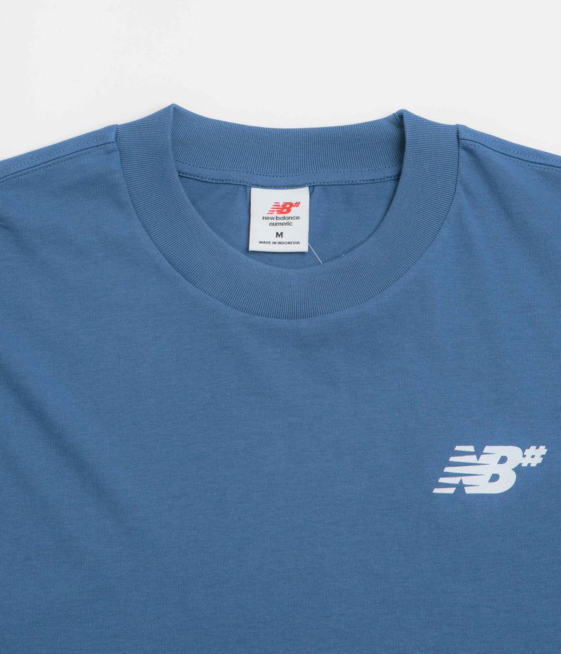 New Balance Numeric Small NB Logo T-Shirt in Magic Blue