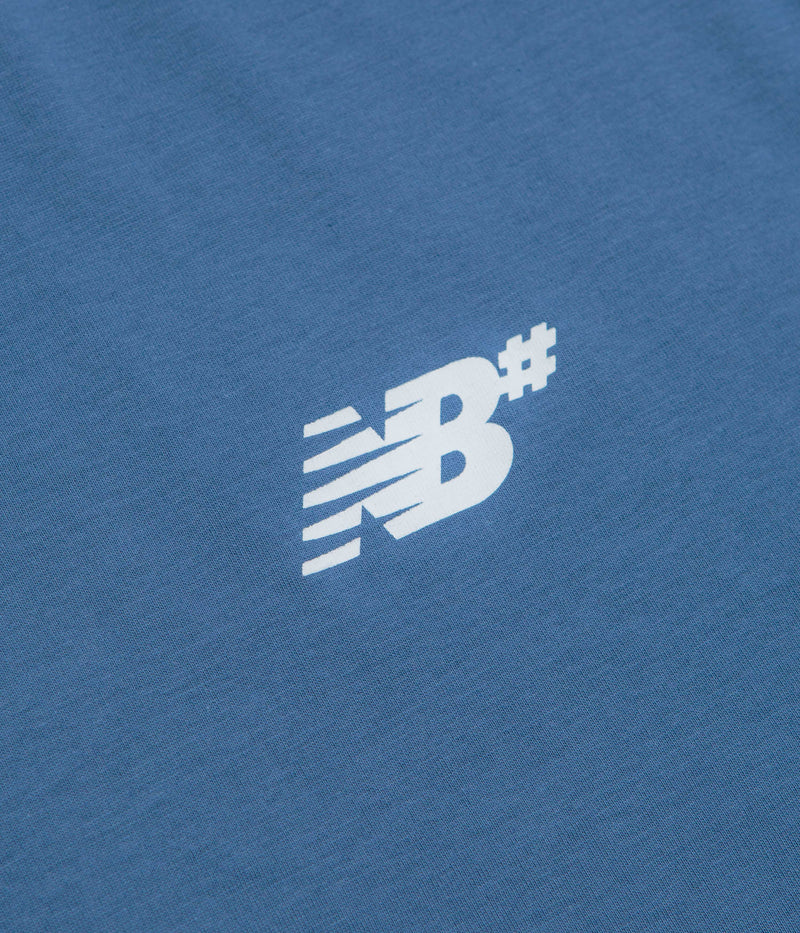 New Balance Numeric Small NB Logo T-Shirt in Magic Blue